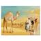 Designart - Camels In The Desert - Farmhouse Canvas Wall Art Print